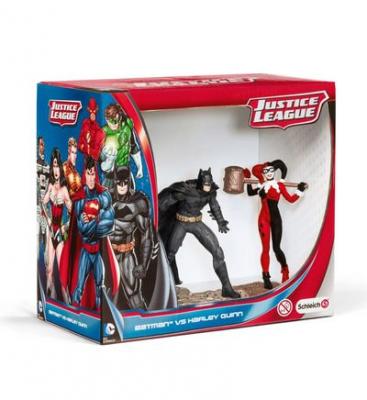 SCHLEICH Justice League Scenery Pack Batman Vs Harley Quinn Figure 22514