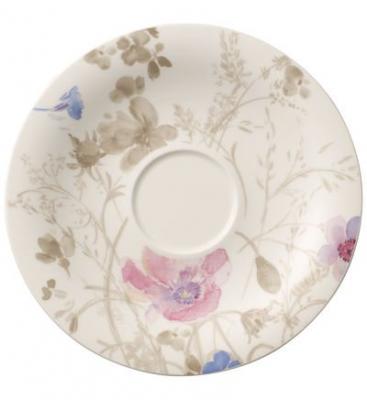 VILLEROY & BOCH Mariefleur Gris Basic Soucoupe tasse petit-d&eacute;jeuner Blanc 