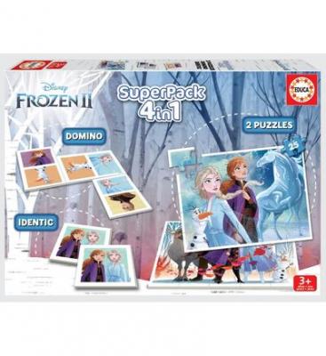 EDUCA Super Pack  4 en 1 Disney Frozen La Reine des Neiges 2