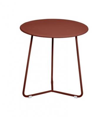 FERMOB Table d'appoint - tabouret bas Cocotte  Ocre rouge