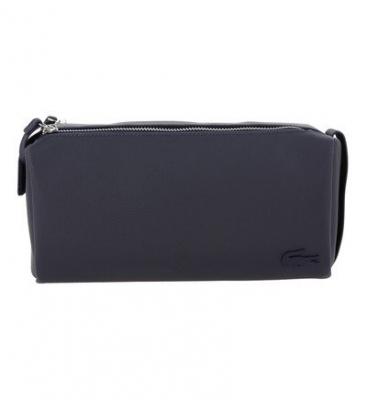 LACOSTE  pour homme. Trousse de toilette classique en marine petit piqu
