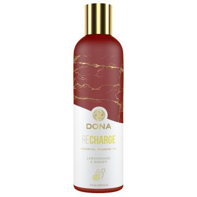 DONA BY JO Huile de Massage Essentielle REcharge Citronnelle et Gingembre 120 ml