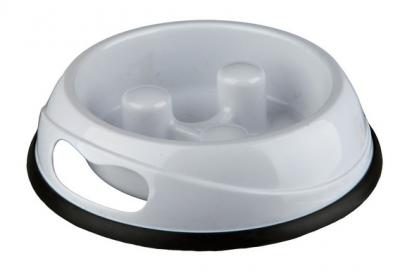 TRIXIE  Plastic Feeder Eat Slowly 20 Cm Bowl Bleu 0.45 L