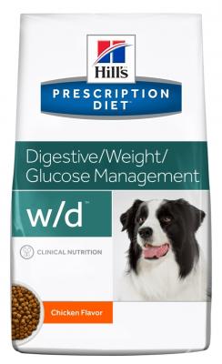 HILL S PRESCRIPTION DIET Hill's Prescription Diet W/D Diabetes au poulet pour chien 4 kg