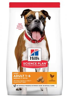HILL S SCIENCE PLAN Hill's Science Plan Adult 1-6 Light Medium poulet - lot % : 2 x 14 kg