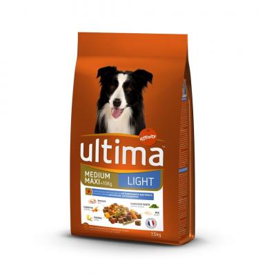 ULTIMA Croquettes Pour Chien Medium Maxi Light  - Le Sac De 7,5kg