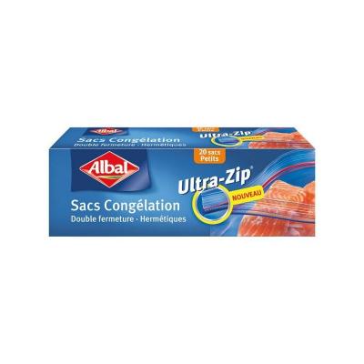 ALBAL  Sacs cong&eacute;lation Ultra-Zip x20 Petits mod&egrave;les 17 x 17 cm