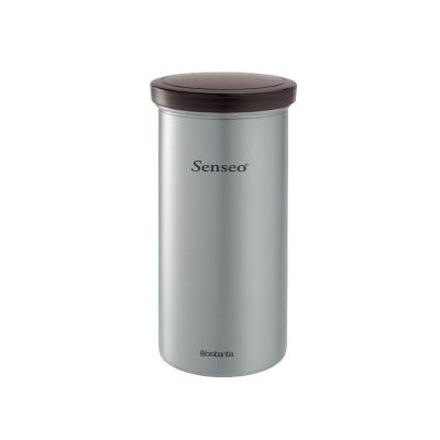 BRABANTIA  476228 Bo&icirc;te pour 18 Dosettes de Caf&eacute; Couvercle Acier Noir