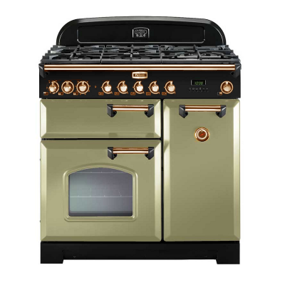 Piano de cuisson Falcon VERT OLIVE LAITON 90 CM GAZ CDL90DFOG/B-EU