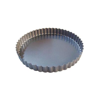 DE BUYER Moule &agrave; tarte acier rev&ecirc;tu D24 x H2.8 cm Multicolore 