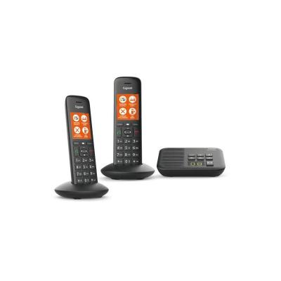 GIGASET T&eacute;l&eacute;phone Fixe sans Fil  C570A Duo Noir [Version Fran&ccedil;aise]