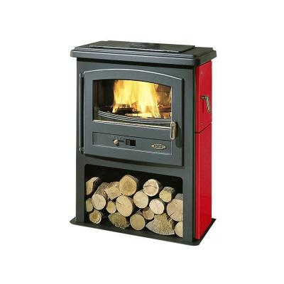 GODIN Po&ecirc;le &agrave; bois 10kw rubis -  - 363101r - grise et rouge