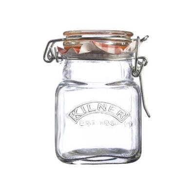 KILNER Bocal &agrave; &eacute;pices -  - Carr&eacute; - 70 ml - Verre - Fermeture herm&eacute;tique en inox 
