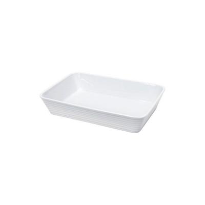 KUCHENPROFI  Plat rectangulaire en porcelaine - 35x24x6 cm - Blanc