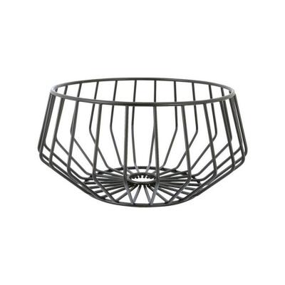 POINT VIRGULE Panier a fruits noir 27x13.8 cm adomo pv-chr-3050
