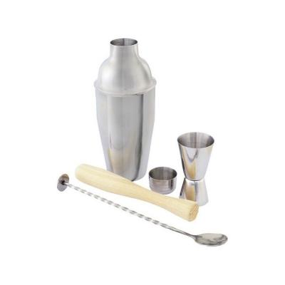 POINT VIRGULE Set pour cocktails : pilon, shaker, mesureur et cuill&egrave;re  