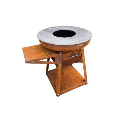 REMUNDI  - Barbecue brasero en acier Zelos Hauteur 80 cm Diam&egrave;tre 82 cm