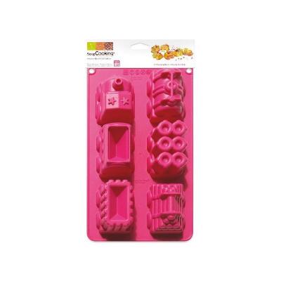 SCRAPCOOKING  Moule cr&eacute;atif 'Trains'