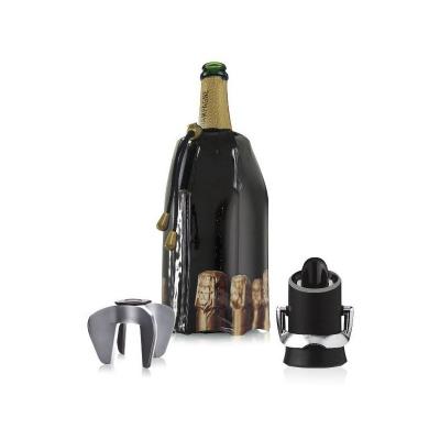 VACU VIN Coffret accessoires &agrave; Champagne - 3 pi&egrave;ces