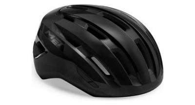 MET Casque route  miles noir brillant 2022