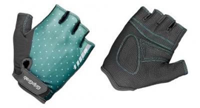 GRIPGRAB Paire de gants courts femme  rouleur vert noir