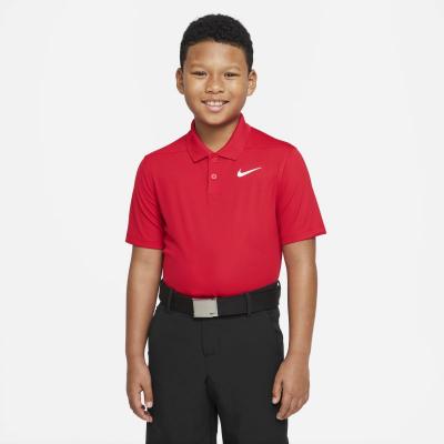 NIKE Polo de golf  Dri-FIT Victory pour Gar&ccedil;on plus &acirc;g&eacute; - Rouge