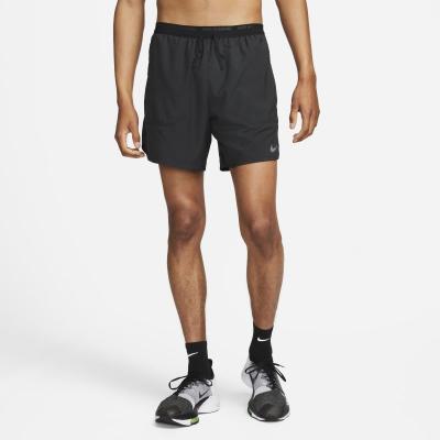 NIKE  Short Running Dri-FIT Stride 2 EN 1 - Noir/Argent&eacute;, pointure X-Large 