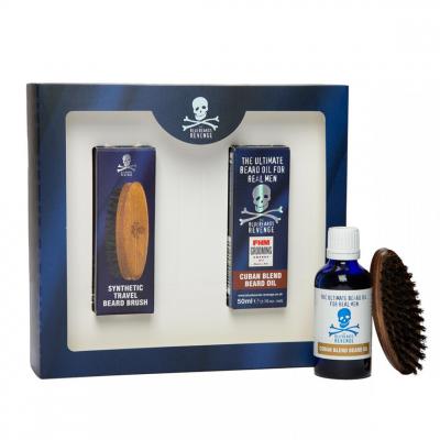 BLUEBEARDS REVENGE Coffret voyage pour barbe dure Cuban Beard Grooming Kit