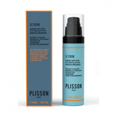 PLISSON  Le Soin Cr&egrave;me anti-&acirc;ge Flacon pompe en verre de 50 ml