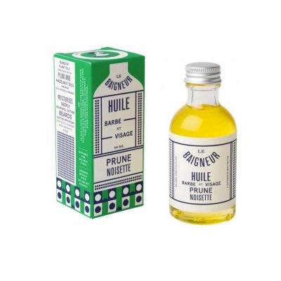 LE BAIGNEUR Huile Barbe & Visage - Prune Noisette - 