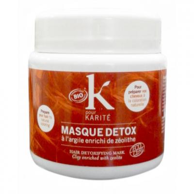 K POUR KARITE MASQUE D&Eacute;TOXIFIANT BIO ARGILE - Cuir Chevelu Gras ou Avant Coloration