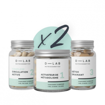 D LAB NUTRICOSMETICS Programme Action-Capitons 2 mois - Draine & Raffermit