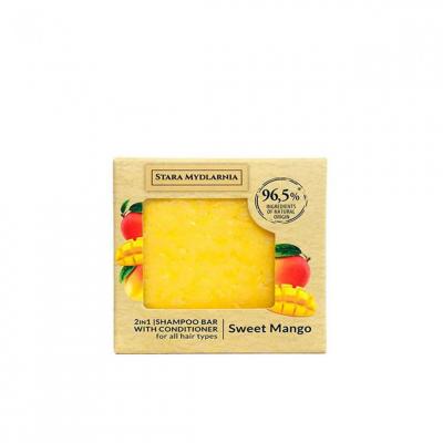 BODYMANIA Shampoing solide avec packaging carton SWEET MANGO - 