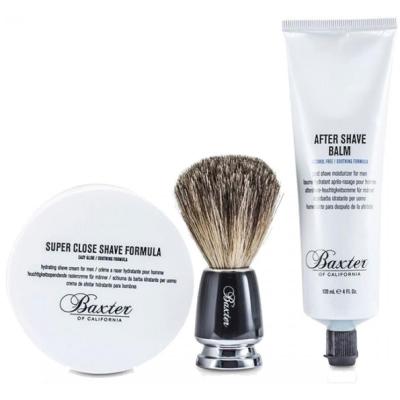 BAXTER OF CALIFORNIA Shave 1.2.3 Kit de Rasage - Blaireau, Cr&egrave;me &agrave; Raser & Apr&egrave;s-Rasage