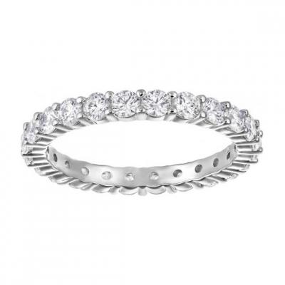 SWAROVSKI Bague  Classic Jewelry VITTORE-XL-CZWH-RHS - Bague Acier Sertie Femme