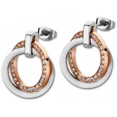 LOTUS STYLE Boucles-doreilles G&eacute;om&eacute;trique  Ls1780-4/2 Acier Inoxydable Femme