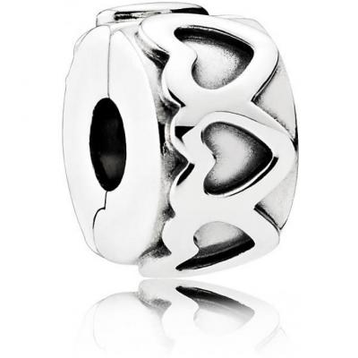 PANDORA Charm Clip Couronne de C&acute;urs  Moments
