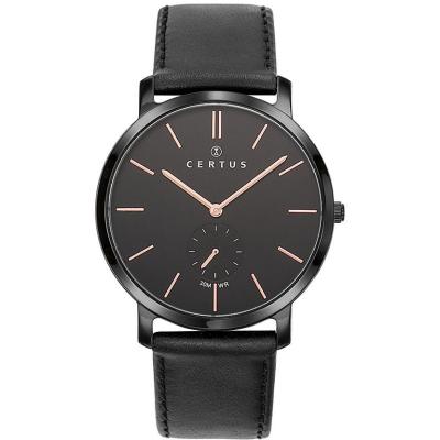 CERTUS  Homme Analogique Quartz Montre avec Bracelet en Cuir 611061