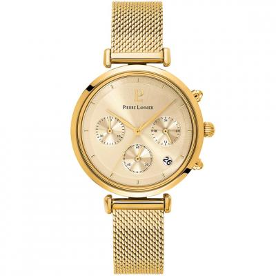 PIERRE LANNIER Montre pour femme 083J542 avec bracelet dor&eacute;