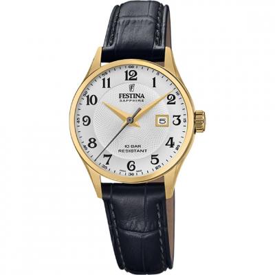 FESTINA Montre  F20011/5 Argent&eacute;, Bracelet Cuir, Les Femmes