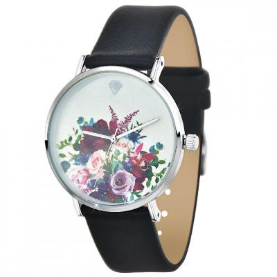 SO CHARM MONTRES Montre femme MF515 - Bracelet Cuir Noir