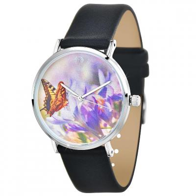 SO CHARM MONTRES Montre femme MF516 - Bracelet Cuir Noir
