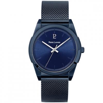 PIERRE LANNIER Montre pour homme 214K468 avec bracelet en acier bleu