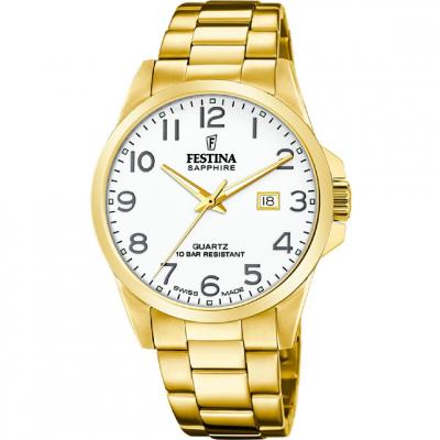 FESTINA Montre  Swiss F20044/1 Blanc, Homme