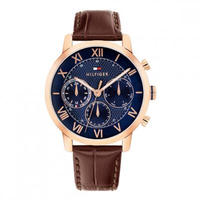 TOMMY HILFIGER Montre Homme  TH-Oxford - 1710727 Bracelet Cuir Marron