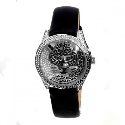 SO CHARM MONTRES Montres Femme MF573 - Bracelet Cuir Noir