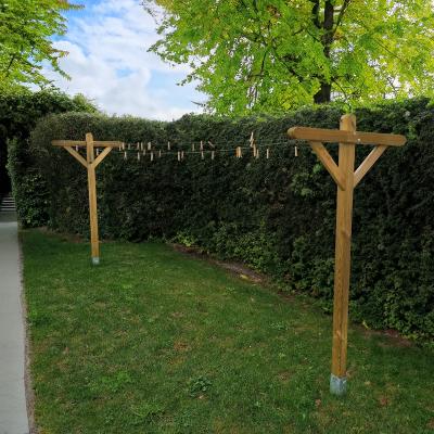 CEMONJARDIN Kit &eacute;tendoir Seville + 2 supports &agrave; enfoncer