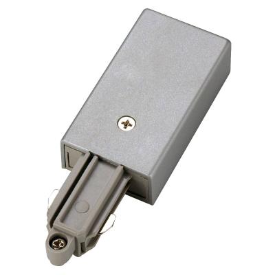 SLV Alimentation pour rail 1 allumage 230v, gris argent, terre droite