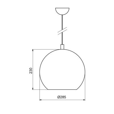 ALUMINOR Suspension Suspension BULLE Chrom&eacute; Noir