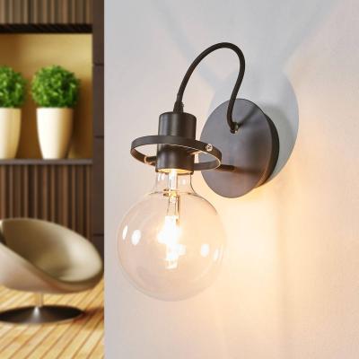 IDEAL LUX Applique murale Noire radio 1 ampoule - Noir